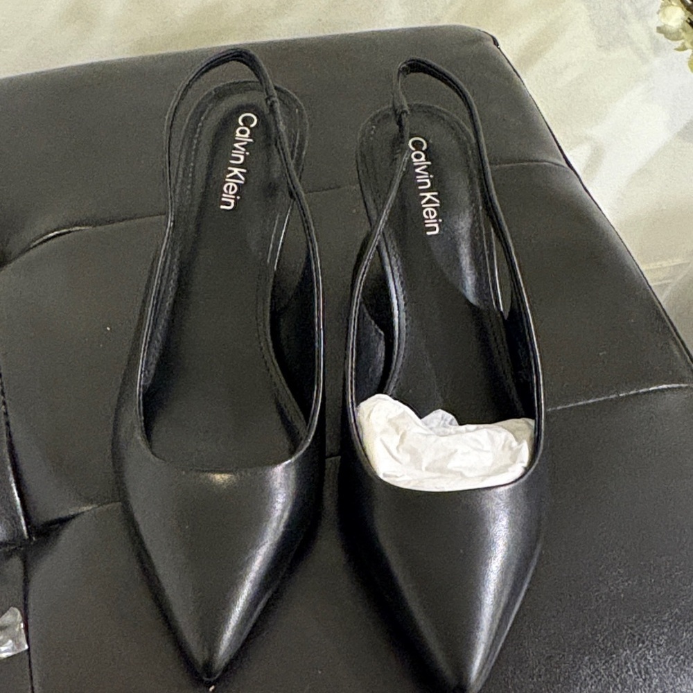 Calvin Klein Women's Black Pointed Heels